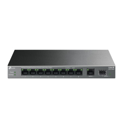 Switch TP-LINK LS1210GP LiteWave 9P Giga 1P SFP Gigabit Sobremesa Carcas de Metal 8P - Não Gerível