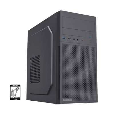 CAIXA MICROATX COOLBOX M680 GPU MAX 295mm 500W NEGRO