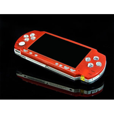 Carcasa XCM Magic Night Glow For PSP Slim Red