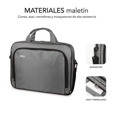 Maletín Subblim Oxford pará Portátiles hasta 12,5 " Gris