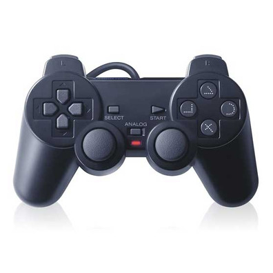 Comando Compatible Dual Shock (PS2) - Preto