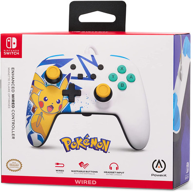 Mando Power A Wired Controller Pikachu High Voltage Nintendo Switch