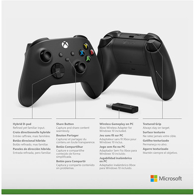 Mando Xbox Series Black + gratuito Wireless PC