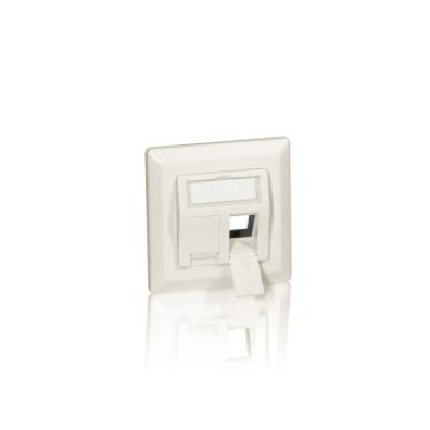 MARCO ROSETA 50 X 50 CONECTORES KEYSTONE 45o BLANCO - Equip RJ45