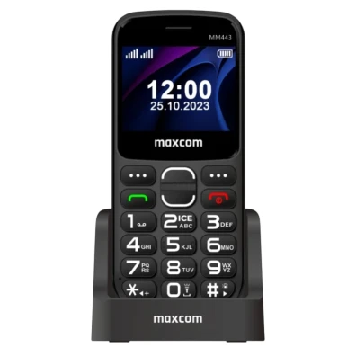 Maxcom MM443 Smartphone 4G com Botões Grandes e Botão SOS - Preto