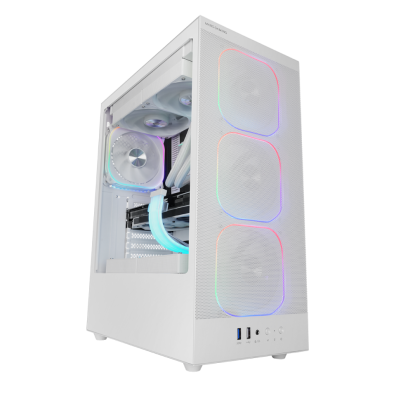 CAIXA ATX MARS GAMING MCNEBULAW BLANCO LATERAL CRISTAL TEMPLADO FRONTAL MESH GPU 302mm
