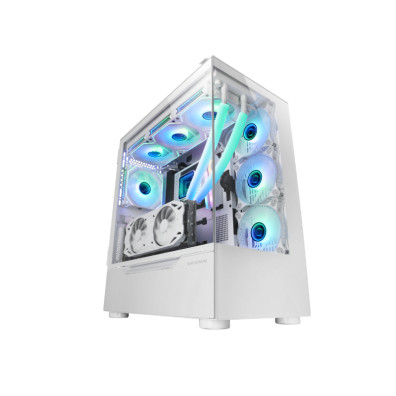 CAIXA ATX Mars Gaming MC-ULT XXL White com Cristal Templado - Sem Fonte