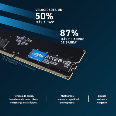 Memoria RAM Crucial DDR5 32 GB 4800 MHz