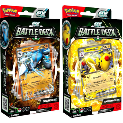 POKEMON TRADING CARD POKEMON GO EX BATTLE DECK (AMPHAROS EX / LUCÁRIO EX)