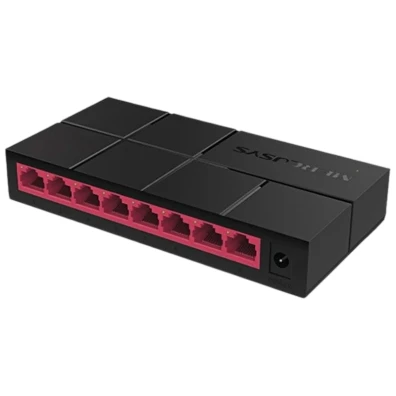 Mercusys MS108G Switch 8 Portos Gigabit Negro - Ideal para Red Doméstica/Oficina