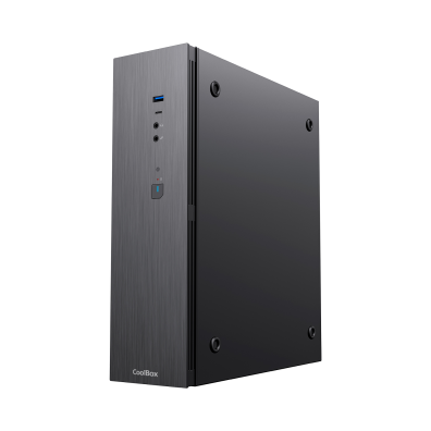 CAIXA COOLBOX T370 MICROATX SLIM NEGRO 2x2.5" GPU 251max LOW PROFILE FUENTE 500GR-T