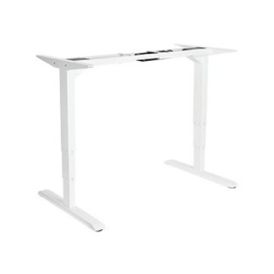 Mesa Elétrica Ergonómica Regulable Dual Motor Equipamento Branco