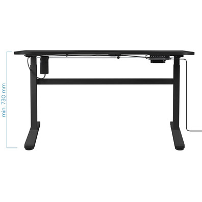 Mesa TooQ TQESSD01-BK Eléctrica Regulable Negro