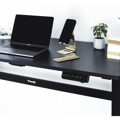 Mesa TooQ TQESSD01-BK Eléctrica Regulable Negro