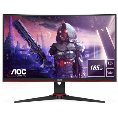 Monitor Gaming LED 24 '' AOC C24G2AE/BK Curvo Negro