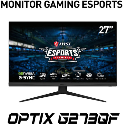 Monitor de jogos MSI Optimx G273QF 27 " LED preto