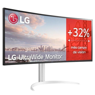 Monitor Profesional Ultrapanorámico Curvo LG UltraWide 38WQ75C-W 38 " / QHD + / Negro y Blanco