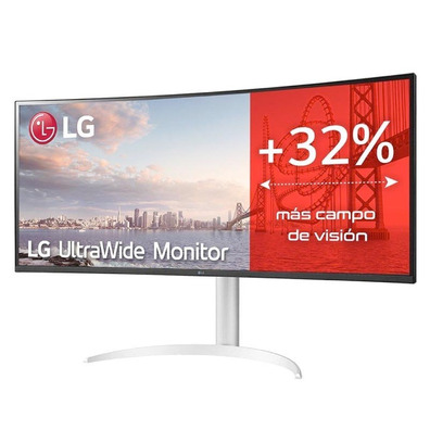 Monitor Profesional Ultrapanorámico Curvo LG UltraWide 38WQ75C-W 38 " / QHD + / Negro y Blanco