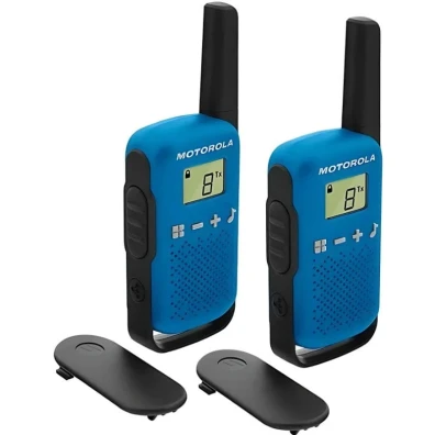 Motorola TALKABOUT T42 Pack 2 Walkie-Talkie Azul - Comunicação ao Ar Livre
