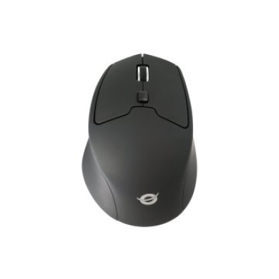 Mouse Conceptronic Bluetooth Lorcan02 Ergo - Preto, 6 Botões, 1600DPI