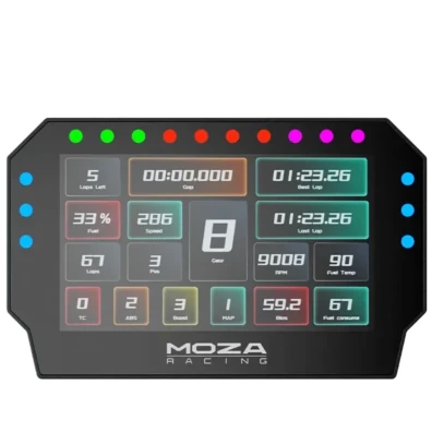 Volante Moza Racing RS072 - Para Simulação de Corridas e Voo