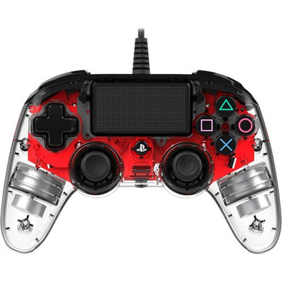 Nacon Compact Controller Illuminated Red Oficial PS4