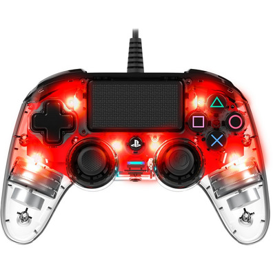 Nacon Compact Controller Illuminated Red Oficial PS4