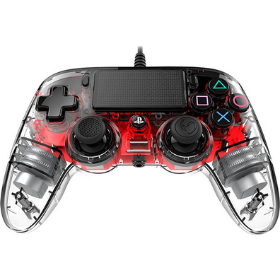 Nacon Compact Controller Illuminated Red Oficial PS4