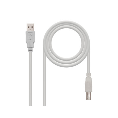 Cabo USB Beige Tipo A-B 1.8m