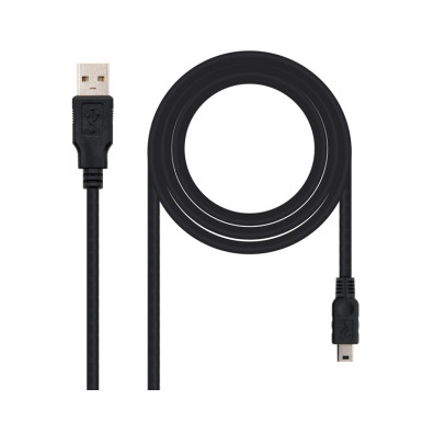 Cabo USB 2.0 Tipo A/M - Mini USB 5pin/M - 1.0m - Nanocable