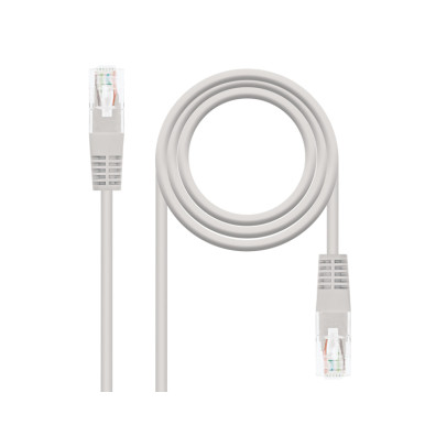 Cabo de Rede Cat.5e RJ45 25cm Gris - Nanocable