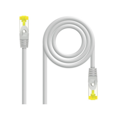 Cabo de Rede Cat6A 10m SFTP RJ45 AWG26 Gris - Nanocable