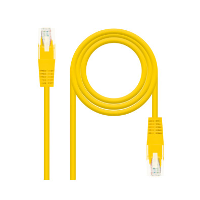 Cabo de Rede Cat6 Amarelo 0.5m - Nanocable Utp RJ45