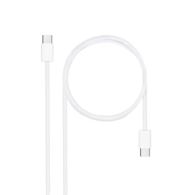Nanocable Cabo USB-C 2.0 60W 3A Branco