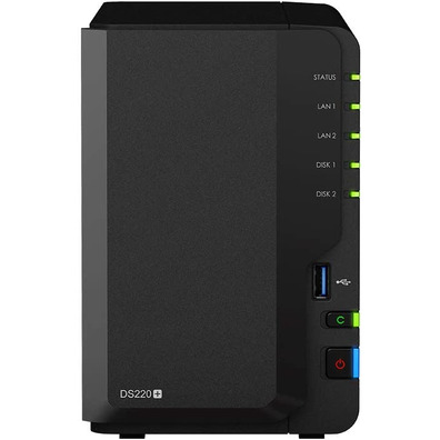 Estação de Disco NAS Synology DS220 + 2Bay