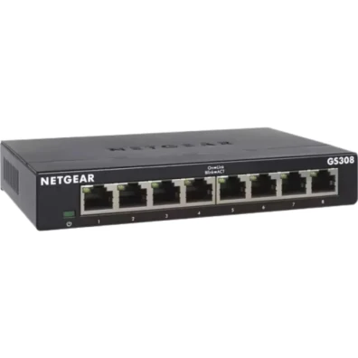 Switch NETGEAR GS308-300PES Negro Não Administrado L2 Gigabit Ethernet (10/100/1000)