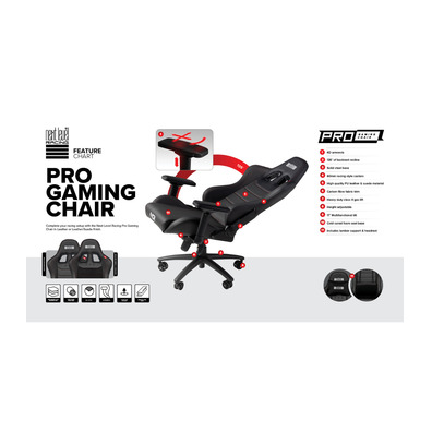 Próxima Level Racing PRO Gaming Chair Edição de couro