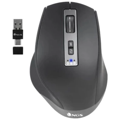 MOUSE NGS INALÁMBRICO MULTIDISPOSITIVO BLUETOOTH ASER RECARGABLE 2.4GHz USB-C USB-A BT4.0 B
