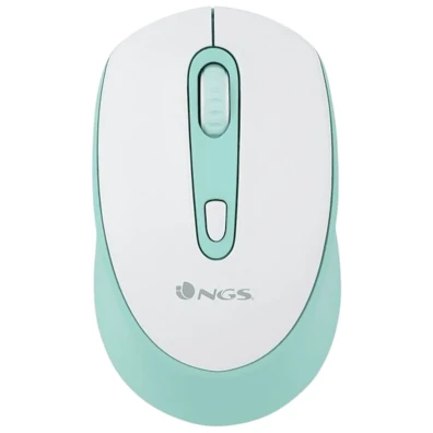 Mouse NGS SMOG MINT-RB 2400 DPI em Branco e Verde - Alta performance