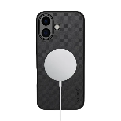 Nillkin Funda iPhone 17 Preto Super Frosted Shield Pro Magnetic