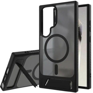 Nillkin Funda Magnética com Suporte para Samsung Galaxy S24 Plus/S25 Plus em Preto