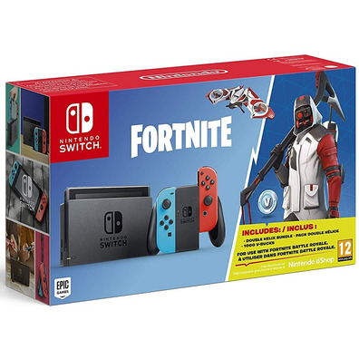 Nintendo Neon Azul / Neon Vermelho + Fortnite (código de download)