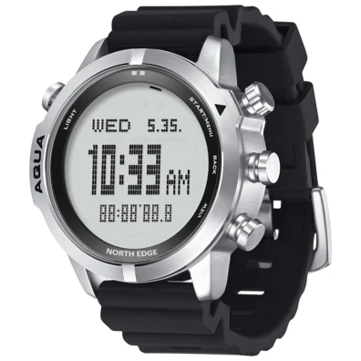 Relógio de Buceo North Edge Aqua Branco