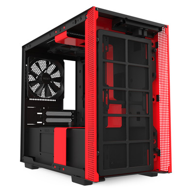 NZXT Caixa MINI ITX H210 Preto-Vermelho