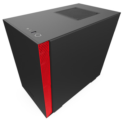 NZXT Caixa MINI ITX H210 Preto-Vermelho