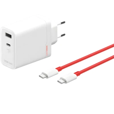 ONEPLUS SUPERVOOC Carregador Dual Ports GaN 120W - Carregamento Rápido para Dispositivos Eletrônicos