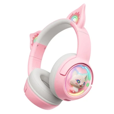 ONIKUMA B5 RGB Rosa - Auriculares Onikuma de design atraente e som envolvente