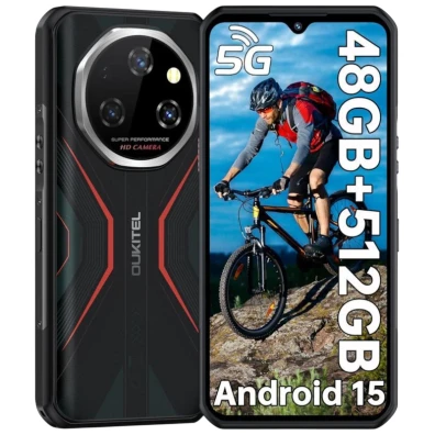 Oukitel WP55 Pro Vermelho Rugged 5G 16GB/512GB - Smartphone Resistente