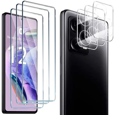 Pacote de Acessórios Xiaomi Redmi Note 12 Pro+ - 3 Protetores de tela e câmera