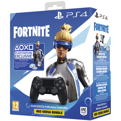 Pack Dualshock 4 V2 Preto   Neo Versa Fornite